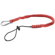 Longe 1,2 m - Attache poignet et mousqueton 80 mm en inox à vis SLS
