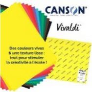 Lot 120f dessin couleurs ass vives 50x65cm 185g Canson Iris