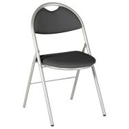 Lot 4 chaises pliantes Clap revêtement tissu 100% acrylique - GMCE