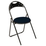 chaises pliantes Flippo dossier métal assise garnie enduit - Rodet