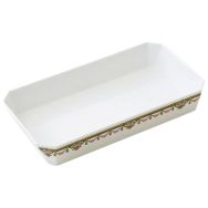 Lot 4 plats rosbeef décor Pompadour mélamine - Plastorex