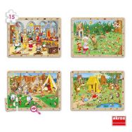 Lot 4 puzzles observation contes