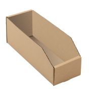Lot 50 Bacs Carton Brun 300X105X115 Capacité 3,6 L