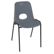 Lot 5 chaises coque accrochable Floride polypropylène M2 - GMCE