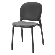 Lot 6 chaises HUG technopolymère assise tissu - S-CAB