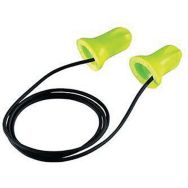 Lot de 100 Bouchons d'oreille jetables avec cordon Hi-com Lime