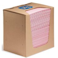Lot de 100 Feuilles absorbantes PIG® HazMat pour produits chimiques