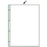 Lot de 100 Pochette perforée Standard, A4, en PVC, grainée