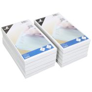 Lot de 10 Blocs feuilles encollées - 200 feuilles 200x120 - Blanc