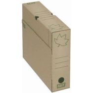 Lot de 10 Bo&icirc;tes archives Nature Line - Dos largeur 10 cm - Marron