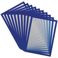 Lot de 10 Cadre d'affichage magnetique Magneto A4 bleu