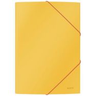 Lot de 10 Chemise 3 rabats, A4 carton soft touch COSY Leitz, Jaune