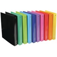 Lot de 10 Classeur A4 4 anneaux 30mm Iderama - Couleurs assorties