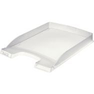 Lot de 10 Corbeille à courrier Leitz Plus, Slim Transparent
