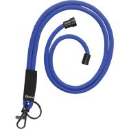 Lot de 10 Cordon rond confort - Bleu - Avec mousqueton