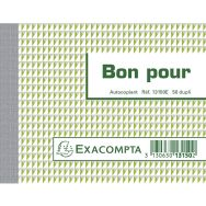 Lot de 10 Manifold Bon pour 10,5x13,5cm 50 feuillets dupli autocop.