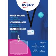 Lot de 10 Porte-badges avec tours de cou - Avery