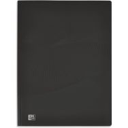 Lot de 10 Protège documents Oxford Osmose A4 80 vues Polypro - Noir