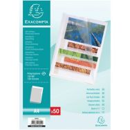 Lot de 10 sachets de 50 pochettes coin polypropylène grainé 12/100e A4