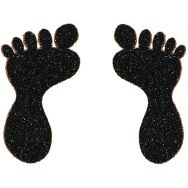 Lot de 10 Sticker anti-dérapant pied + orteils noir 104x57mm