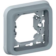 Lot de 10 Support plaque Gris
