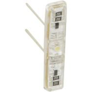 Lot de 10 Voyant témoin brochable avec source lumineuse intégrée