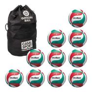 Lot de 10 ballons de volley Molten V5M5000 + sac de rangement