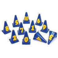 Lot de 10 cones marquage 0 à 10