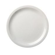 Lot de 12 assiettes en Porcelaine 200 mm - blanc