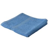 Lot de 12 draps de bain éponge Léa 140x70 cm azur