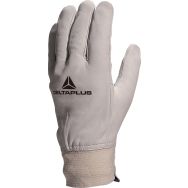 Lot de 12 paires Gant fleur de bovin GFBLE -Taille 9 - Gris