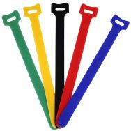 Lot de 15 attaches de câbles 21 cm à scratch en 5 couleurs