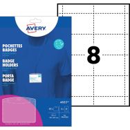 Lot de 20 Pochette transparente pour badge