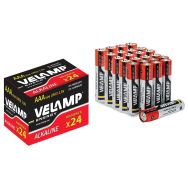 Lot de 24 piles alcalines LR03 (AAA) - VELAMP