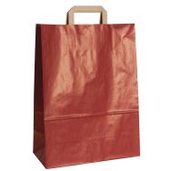 Lot de 250 sacs en papier kraft Col.:Rouge H:43 cm