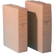 Lot de 25 Boîtes archives - HxLxl: 35x23x8 cm - Marron