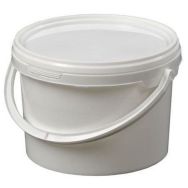 Lot de 25 Seau avec couvercle de 3 l, lot de 25