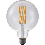 Lot de 2 Ampoule double filament G125 LED 720 lm 8.5W coloris clair