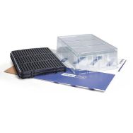 Lot de 2 Boîte de rangement pour 50 badges standards