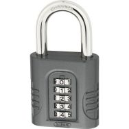 Lot de 2 Cadenas Combinaison 158-65mm Noir - Abus
