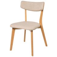 Lot de 2 Chaises de réunion Anais Chêne beige-Somcasa