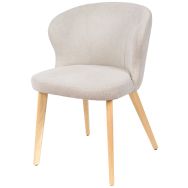 Lot de 2 Chaises de réunion Tanya beige-Somcasa