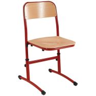 Lot de 2 Chaises réglables Nila rouge  Ral 3000