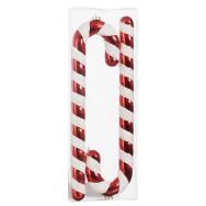 Lot de 2 Décorations de Noël en forme de canne à sucre - Rouge/blanc