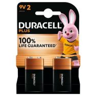 Lot de 2 Duracell Plus 100% 9V - 2 unités