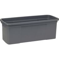 Lot de 2 QSR Boîte à franges, 40 cm sans couvercle, 40 cm Grise
