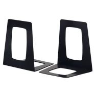 Lot de 2 Serre-livres recyclé L:13.8 cmxH:17.8 cm-Noir-