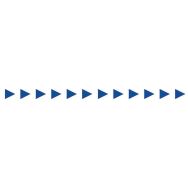 Lot de 2 Signalétique pour porte vitrée - 52mm x 1 m chevrons bleus