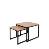Lot de 2 Tables basses Piero chêne-Somcasa