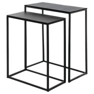 Lot de 2 Tables basses Vishal aluminium-Somcasa